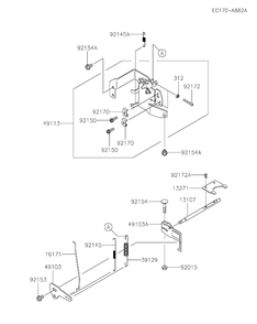 Control Equipment Diagram and Parts List for FX691V-CS32  Cub Cadet Engine